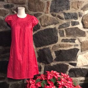 Calypso hot pink raw silk dress